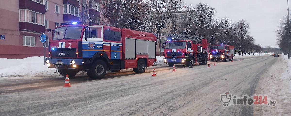 Пожар в Новополоцке сегодня