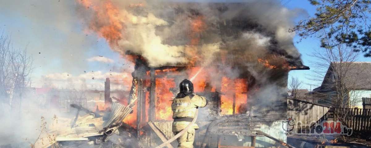 Пожар в Полоцком районе