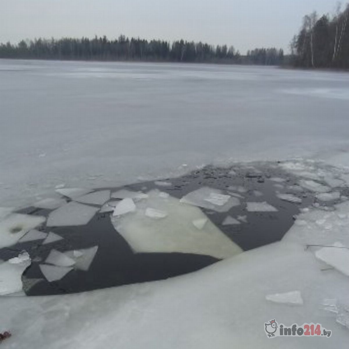 Провалился под лед