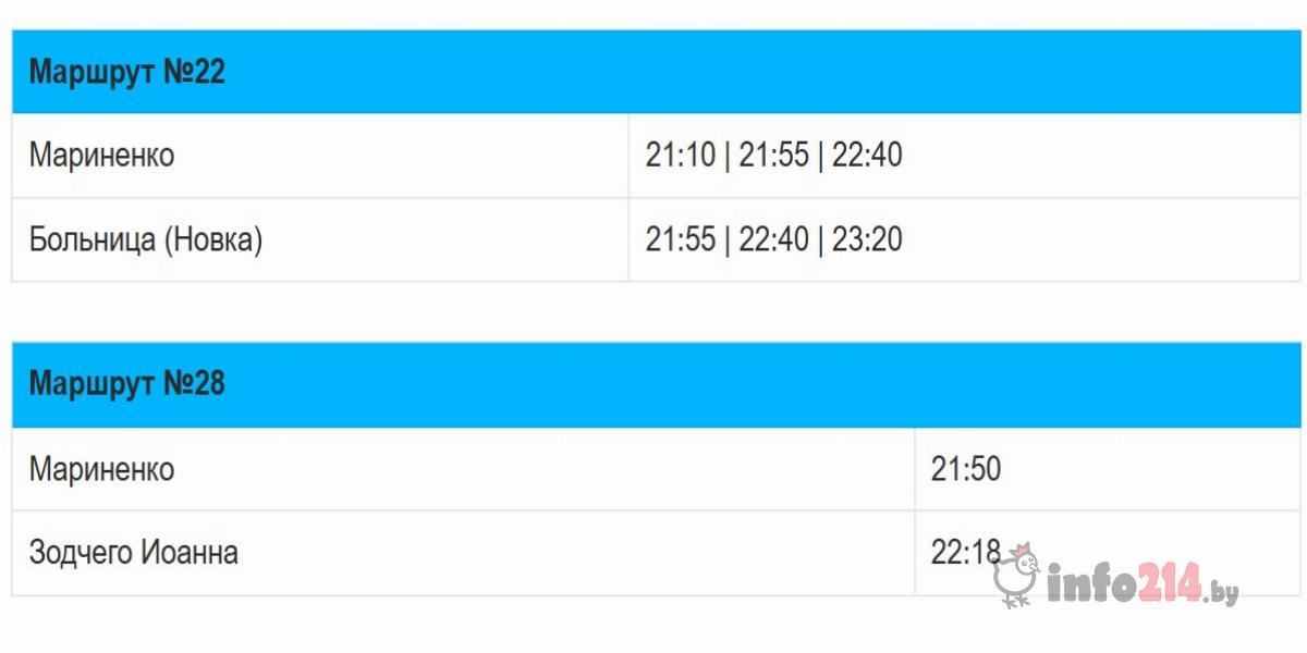 Расписание автобусов в Полоцке изменят
